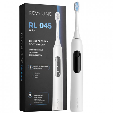 Электрическая звуковая зубная щётка Revyline RL 045 White