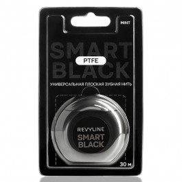 Зубная нить вощеная Revyline PTFE Smart Black, мятная, 30 м